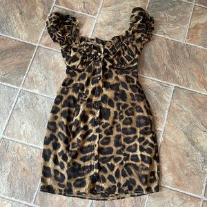 Leopard Print Princess Polly Dress